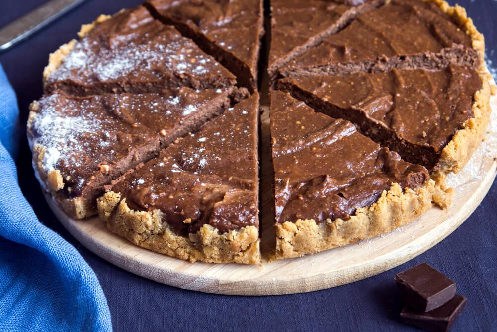 Crostata al caffè d'orzo e cioccolato