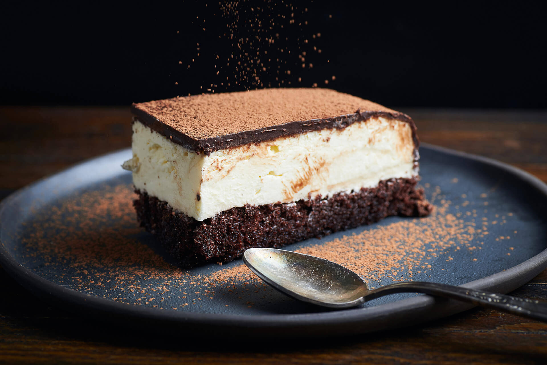 Torta al mascarpone e caffè d'orzo