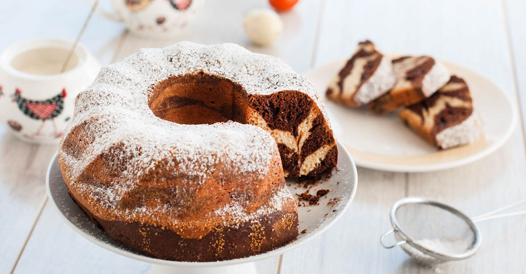 Ciambella marmorizzata con Orzo Bimbo