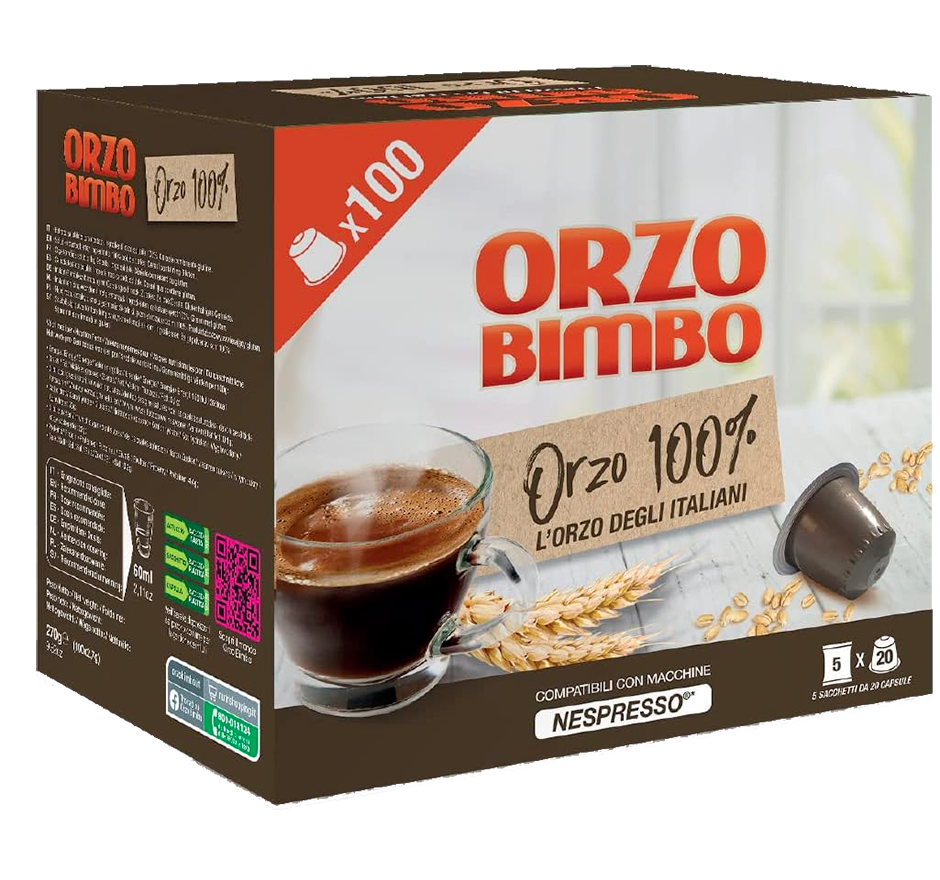 Capsule Nespresso 100% Orzo – Box 100 capsule - Orzobimbo