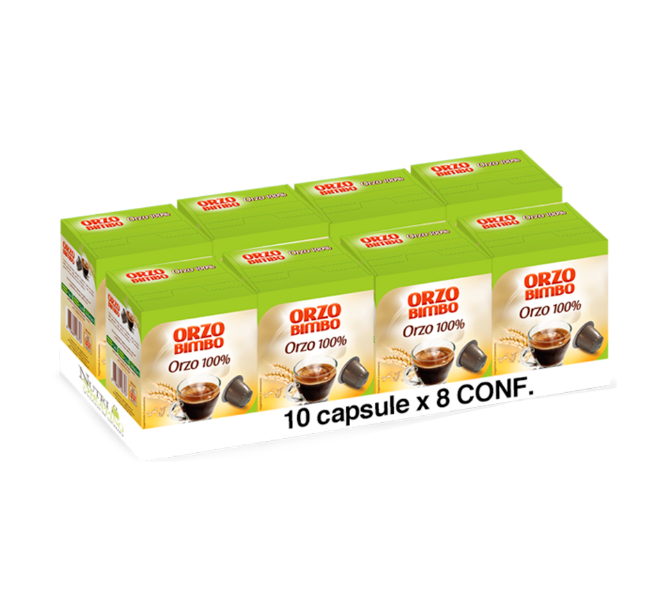 Capsule Nespresso 100% Orzo – Multipack 80 capsule - Orzobimbo