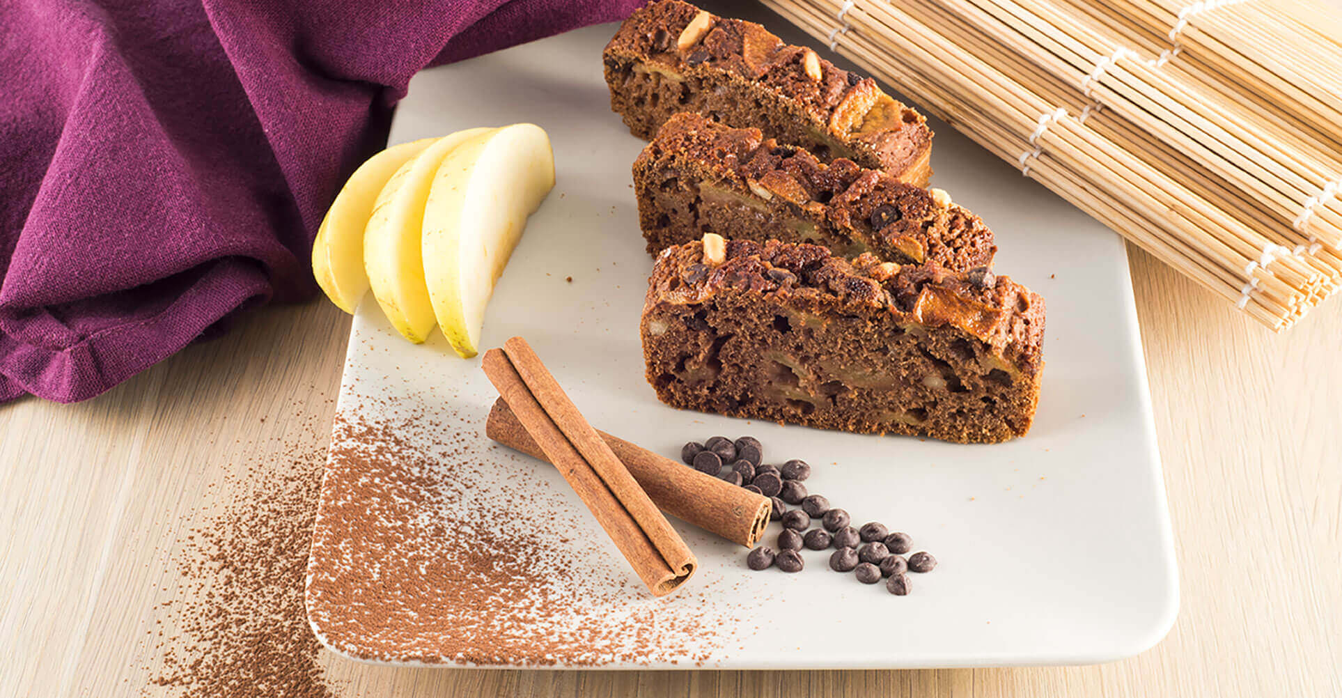 Plumcake mele, cannella e Orzo Bimbo